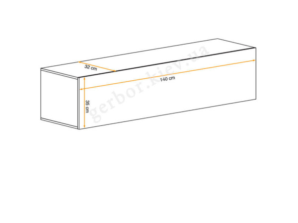 BLOX SW23 Шкаф навесной ASM MEBLE