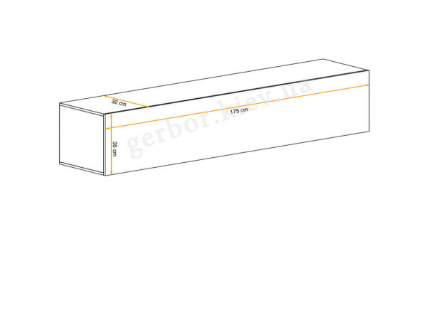 BLOX SW24 Шкаф навесной ASM MEBLE
