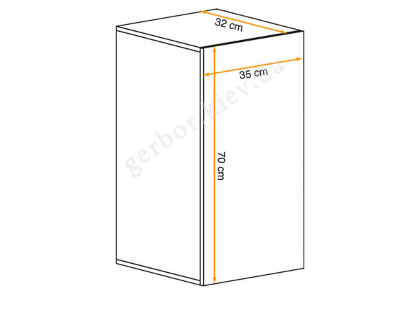 BLOX SW25 Шкаф навесной ASM MEBLE
