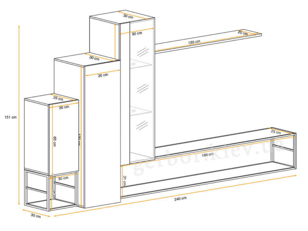 SWITCH M8 Гостиная ASM MEBLE