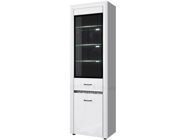 WHITEBLACK Вітрина 1D1W Mebelbos