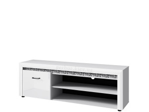 WHITEBLACK Тумба ТВ 1D/165 Mebelbos