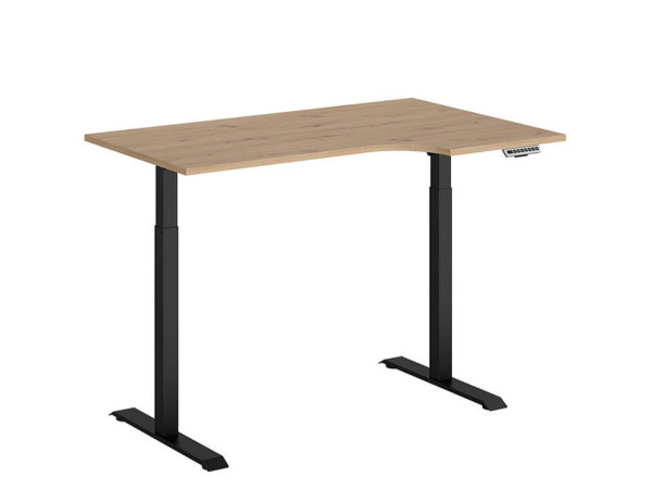 SPACE OFFICE Стол письменный угловой BIU/140/90/B/P BRW
