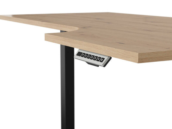SPACE OFFICE Стол письменный угловой BIU/140/90/B/P BRW