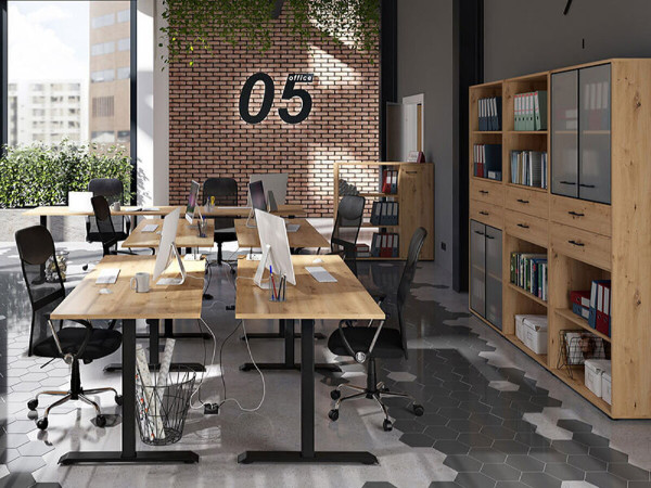 SPACE OFFICE Стол письменный BIU/160/70/A BRW