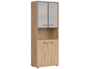 SPACE OFFICE Витрина с замком REG2D2W/200/Z BRW
