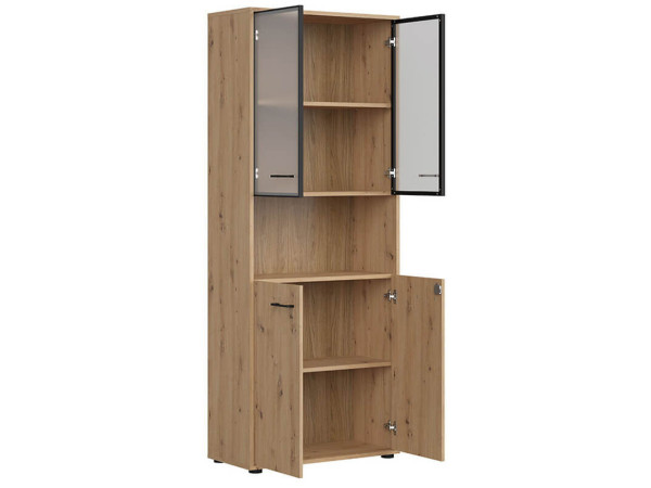 SPACE OFFICE Витрина с замком REG2D2W/200/Z BRW