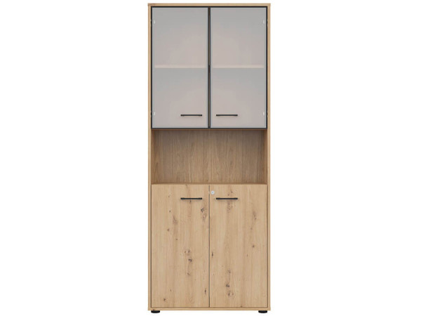 SPACE OFFICE Витрина с замком REG2D2W/200/Z BRW