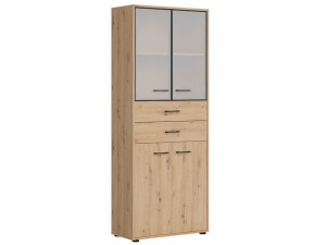 SPACE OFFICE Витрина с замком REG2D2W2S/200/Z BRW
