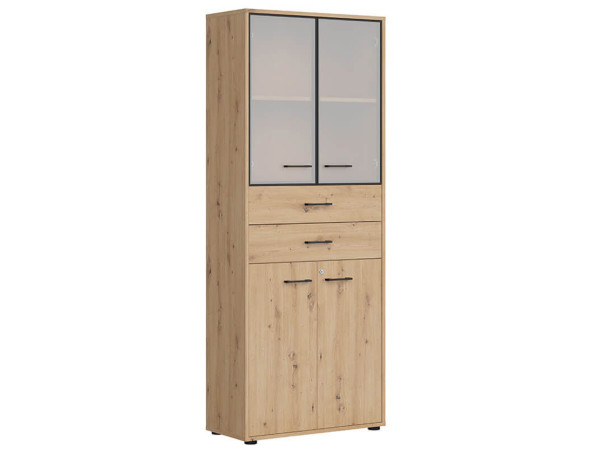 SPACE OFFICE Витрина с замком REG2D2W2S/200/Z BRW
