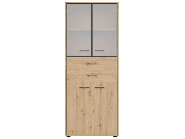 SPACE OFFICE Витрина с замком REG2D2W2S/200/Z BRW