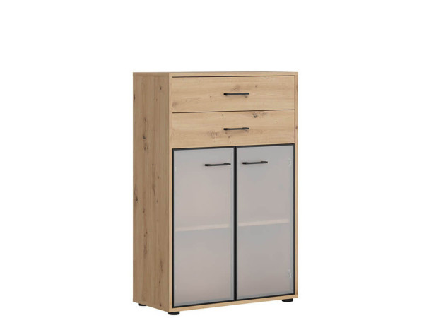 SPACE OFFICE Витрина REG2W2S/120 BRW