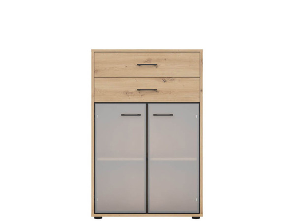 SPACE OFFICE Витрина REG2W2S/120 BRW