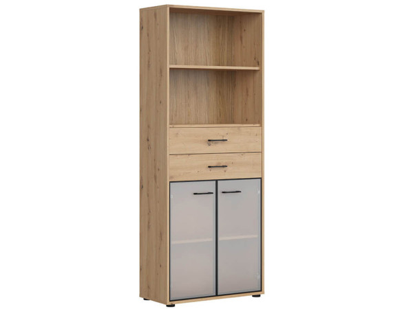 SPACE OFFICE Витрина REG2W2S/200 BRW