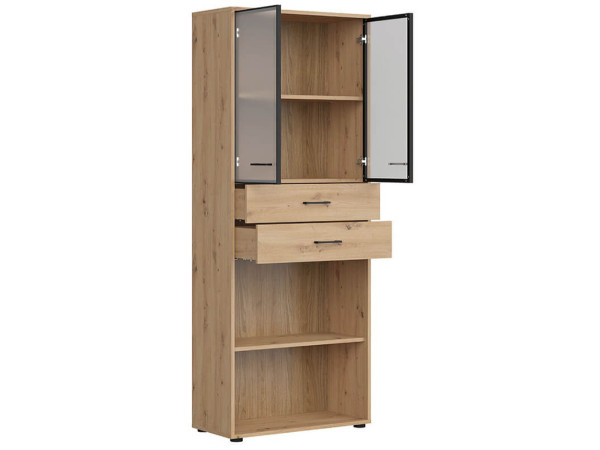 SPACE OFFICE Витрина REG2W2S/200 BRW