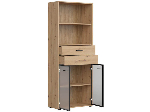 SPACE OFFICE Витрина REG2W2S/200 BRW