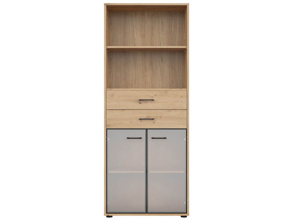 SPACE OFFICE Витрина REG2W2S/200 BRW
