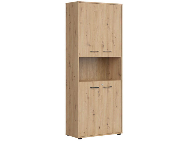 SPACE OFFICE Шкаф с замком REG4D/200/Z BRW