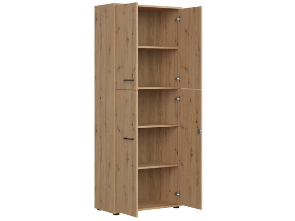 SPACE OFFICE Шкаф с замком REG4D/200/F12/D/Z BRW