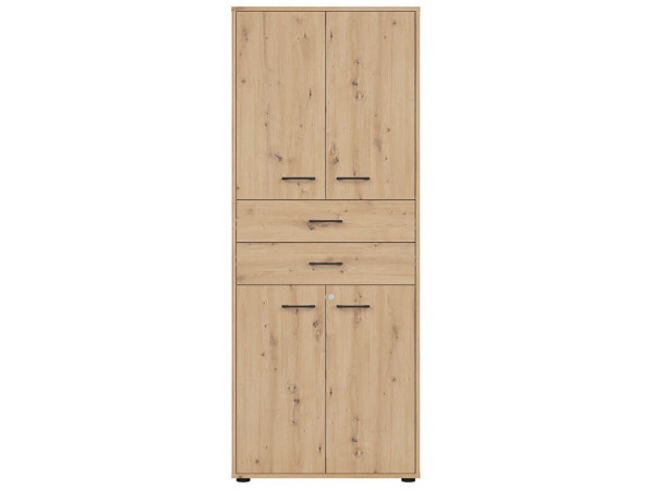 SPACE OFFICE Шкаф с замком REG4D2S/200/Z BRW