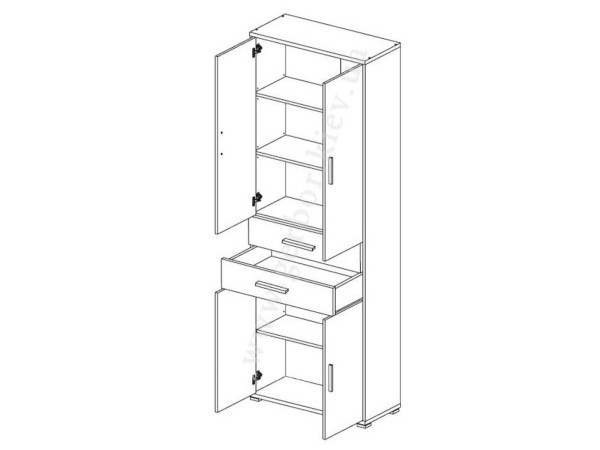 ОФIС-ЛАЙН Пенал REG4D2S/220 Гербор