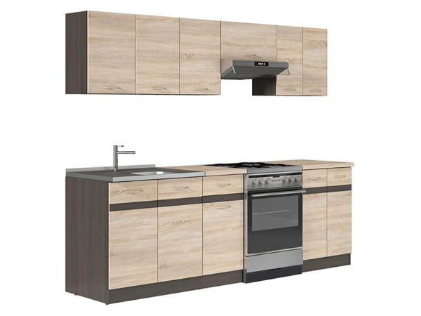 JUNONA LINE 240 ZBL Кухня BRW сонома