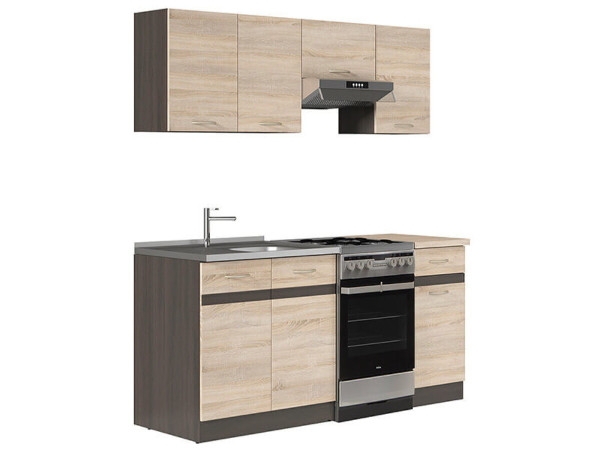 JUNONA LINE 170 ZBL Кухня BRW сонома