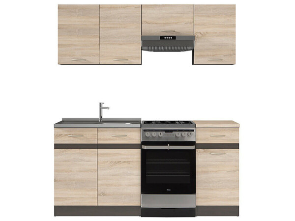 JUNONA LINE 170 ZBL Кухня BRW сонома