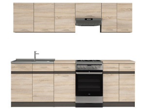 JUNONA LINE 230 ZBL Кухня BRW сонома