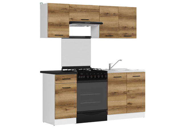 JUNONA LINE 180 ZBL Кухня BRW делано світлий