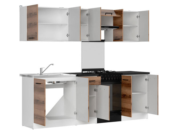 JUNONA LINE 230 ZBL Кухня BRW делано темний