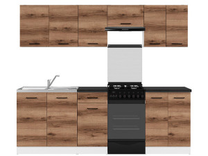 JUNONA LINE 230 ZBL Кухня BRW делано темний