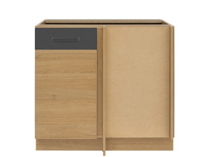 SEMI LINE Тумба угловая DNW-100/82 BRW дуб / черный