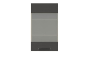 SEMI LINE Витрина навесная G-40/72-LV/PV BRW дуб / черный