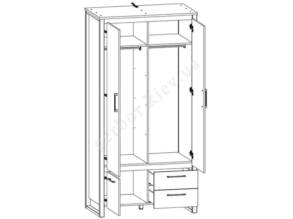 DODSON Шафа SZF3D2S BRW