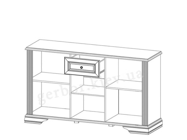 ВАЙТ Комод 3D1S Гербор