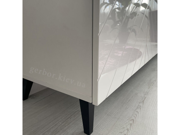 ABETO 200 CAMA MEBLE Тумба ТВ белый / белый глянец