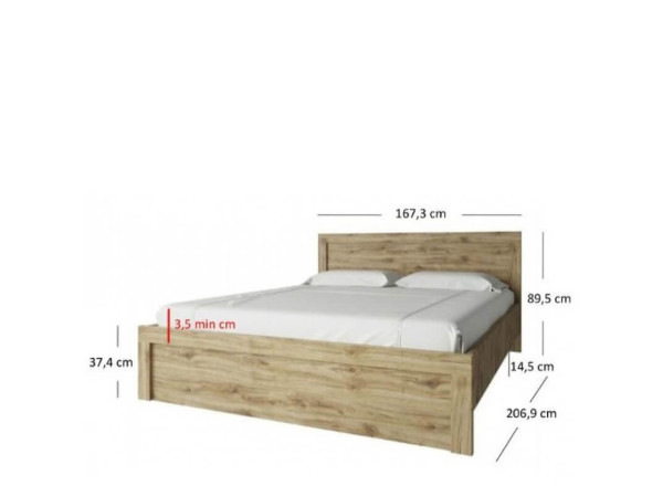 DOORSET Ліжко 160 MEBELBOS