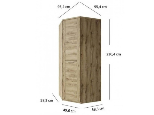 DOORSET Шафа кутова 1D MEBELBOS