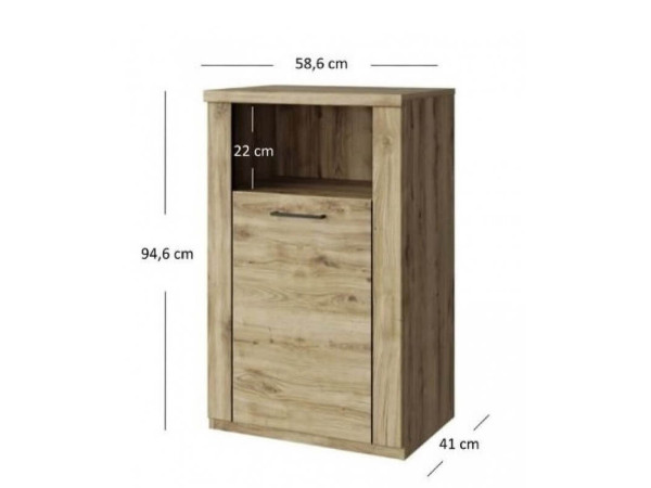 DOORSET Тумба 1D MEBELBOS