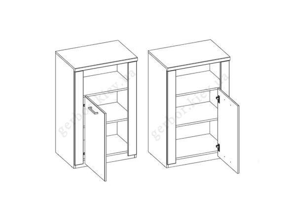 DOORSET Тумба 1D MEBELBOS