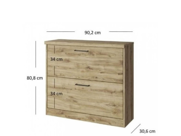 DOORSET Тумба для взуття 2K MEBELBOS
