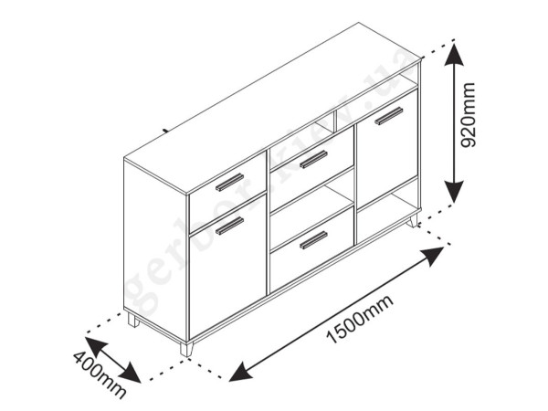 STEKA Комод 2D3S ВМВ