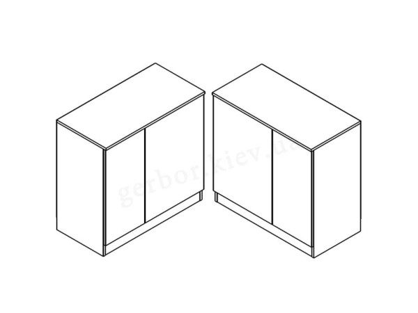 ОФIС НЬЮ Тумба KOM2D/78 Гербор