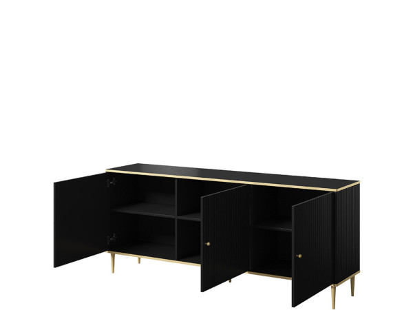 GLAMOUR CAMA MEBLE Комод чорний