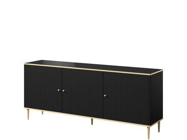 GLAMOUR CAMA MEBLE Комод чорний