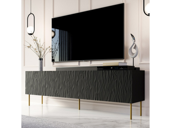 JUNGLE 190 CAMA MEBLE Тумба ТВ чорний