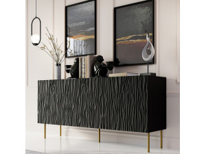 JUNGLE 152 CAMA MEBLE Комод чорний