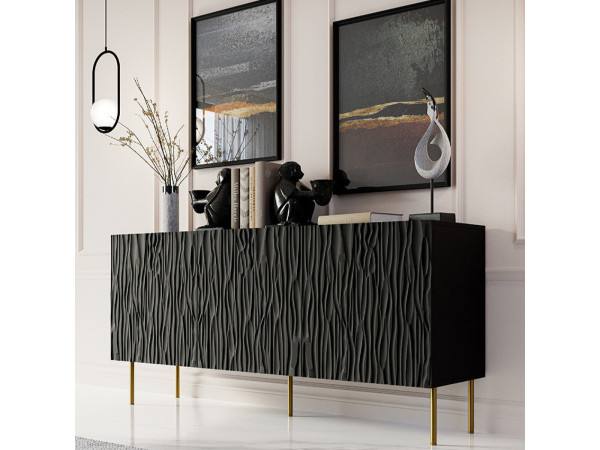 JUNGLE 152 CAMA MEBLE Комод чорний