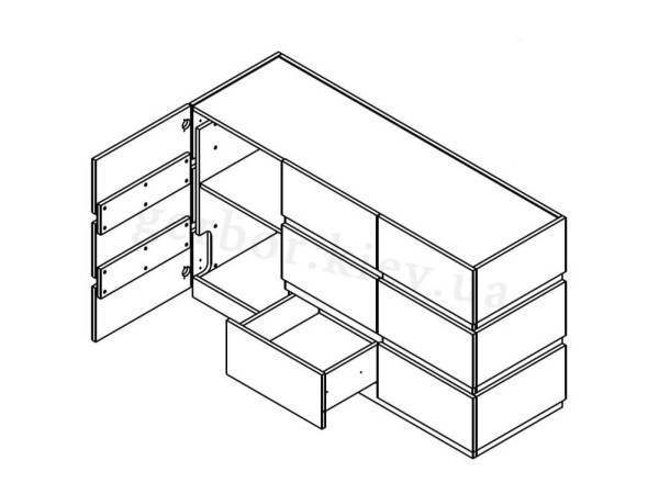 ЛАЄР Комод KOM2D3S Гербор